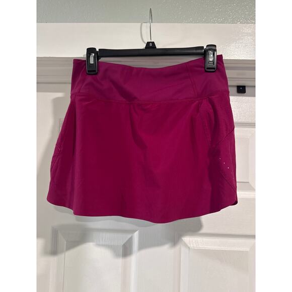 Athleta Run with It 14" Skort Fuchsia Women's Size S - Picture 1 of 10